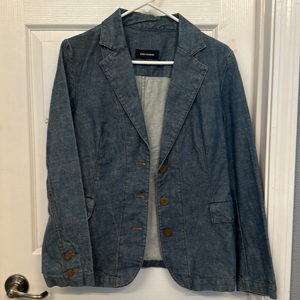 Zara Denim Blazer